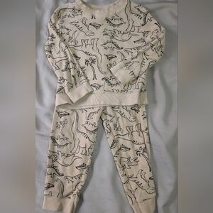 Carter's Cream Dinosaur Pajama Set